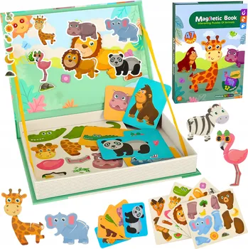 Puzzle Stavebnice Vzdělávací puzzle Africká zvířata 3+ Puzzle