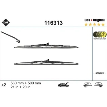 Stěrač List stěrače VALEO 116313