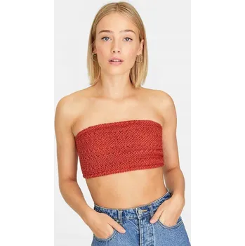 Podprsenka STRADIVARIUS HÁČKOVANÝ TOP BANDEAU L56 XXJ__M