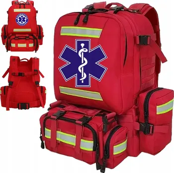 turistický batoh Batoh záchranářský 53 l červený