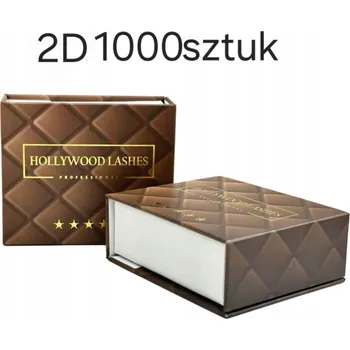 Umělé řasy HOTOVÉ TRSY ŘAS 2D 0,10C 8MM 1000ks HNĚDÉ HOLLYWOOD LASHES