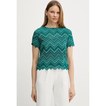 Dámská halenka Halenka Morgan DREAM dámská, zelená barva, vzorovaná, DREAM 67X, vel. L