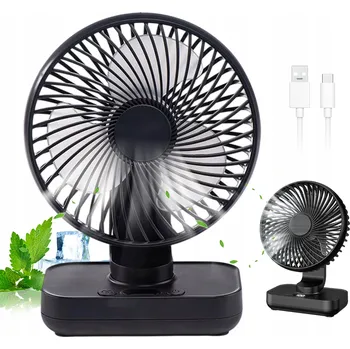 Domácí ventilátor VENTILÁTOR STOLNÍ NA KLIP 90° NASTAVITELNÝ ULTRATICHÝ 3.7V