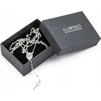 Náhrdelník STŘÍBRNÝ NÁHRDELNÍK RŮŽENEC stříbro 925 Křest Svaté Přijímání