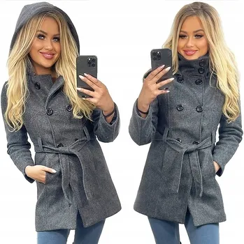 Podprsenka KLASICKÁ BUNDA S PÁSKEM S KAPUCÍ_BARVY_XXL