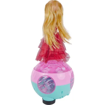 Panenka Interaktivní míč Panenka princeznou, LED světly a hudebními Samolepky