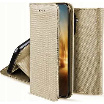 Pouzdro na mobilní telefon Pouzdro s klopou BBE CASE pro Samsung Galaxy A04s zlaté