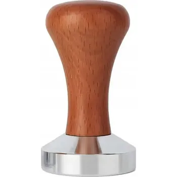 Vrták UTLUMŇOVAČ KÁVY TAMPER OCELOVÝ DŘEVĚNÁ RUKOJEŤ 51MM UNIVERZÁLNÍ KÁVA DA209
