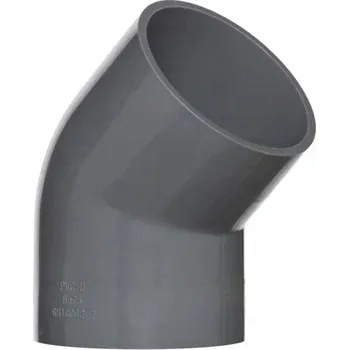 Vodovodní potrubí PVC tvarovka - Úhel 45° 63 mm, koleno