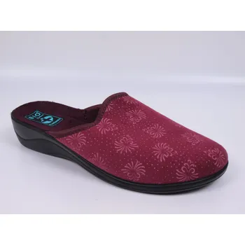 Dámské pantofle Dámské pantofle přezůvky ADANEX Silvia 29780 vínové s ornamenty plná špička velikost: 40