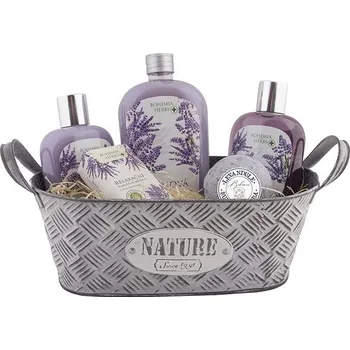 Kosmetická sada BOHEMIA GIFTS Dárkový plechový box - Levandule