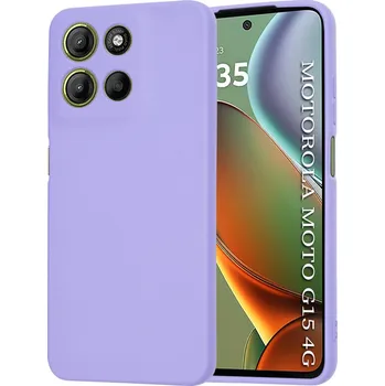 Pouzdro na mobilní telefon Techsuit SoftFlex pro Motorola Moto G15 G15 Power světle fialová