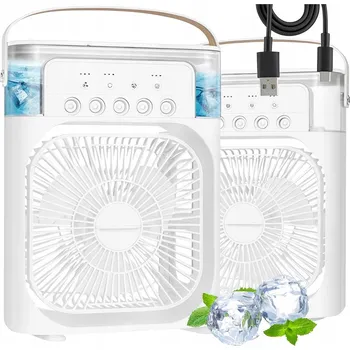 Bezpečnostní kamera Ventilátor Zvlhčovač Chladící S Podsvícením Přenosný LED Klimatizace