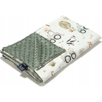 Dětská deka LA MILLOU Lehká deka Minky ABC FARM L 110x140