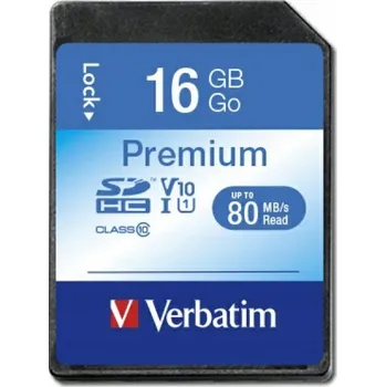 Paměťová karta Paměťová karta Verbatim Premium 16GB SDHC