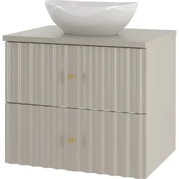 Koupelnový nábytek AQUA-02 - Skříňka s umyvadlem a deskou 2Z 60cm Kašmír Set-2