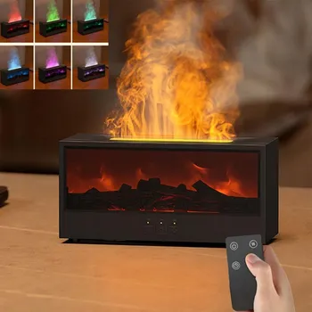 Aroma difuzér Difuzér Aromatický zvlhčovač vzduchu Aromatoterapie 150 ml Efekt krbu