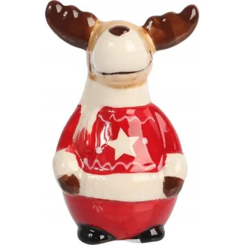 Vánoce SOB KERAMICKÁ VÁNOČNÍ FIGURKA 9 CM skandinávský styl DEKORACE