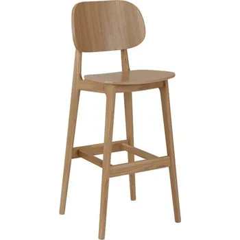 Jídelní židle Drewmax Hoker krzesło dębowe KT384 LITE, szerokosc: s46, wysokosc: w46-108, glebokosc: g43, sada 5 ks (Barva dřeva: Přírodní (lakovaná))