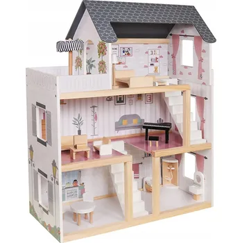 Domeček pro panenku Domeček pro panenky Funfit Kids dřevěný domeček 78 cm