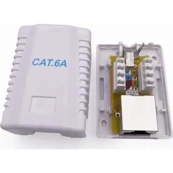 Elektrická zásuvka Internetová zásuvka do zdi Gembird bílá