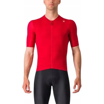 Cyklistické oblečení Cyklistický dres Castelli Espresso červený XL
