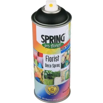 Barva ve spreji Spring Pro Florist Deco spray - 400 ml, černá 021