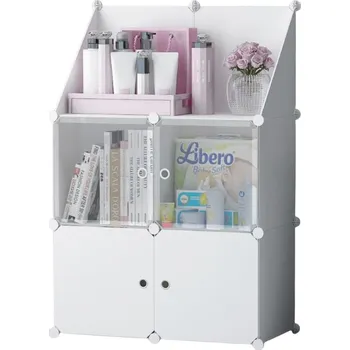 Šatní skříň Skříň HÖGLER FlexiSpace MX59 74 x 109 x 37 cm bezbarvá, bílá