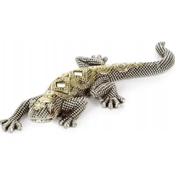 Obraz DEKORATIVNÍ FIGURKA KOČKA 20 X 8 X 3 CM STŘÍBRNÁ