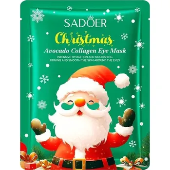 Pleťová maska Sadoer Vánoční kolagenová oční maska s avokádem - 1 Pár