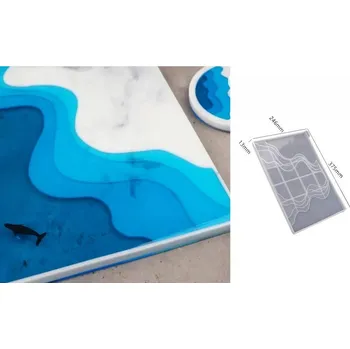 Formy na tácy, podnosy, geody 5031-Forma podnos ocean 375x246x13mm