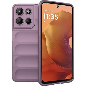 Pouzdro na mobilní telefon Ochranný kryt Techsuit Magic Shield pro Motorola Moto G15 G15 Power fialový