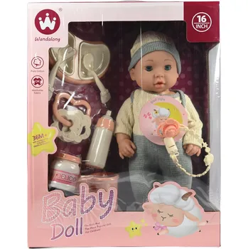 Panenka PANENKA MIMINKO JAKO ŽIVÉ NOVOROZENĚ MIMINKO KE KRMENÍ DÍTĚ 40CM