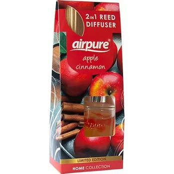 Čajovna Airpure Vonné tyčinky s difuzérem Jablko a Skořice 30ml 7598