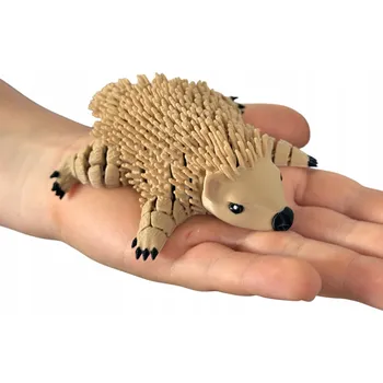 Figurka Dikobraz 3D – pichlavé zvířátko, pohyblivá segmentová figurka, hračka
