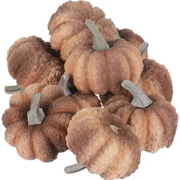 Bytová dekorace Autronic Dýně z polystyrenu, hnědá barva, cena za balení (9 ks)., sada 2 ks