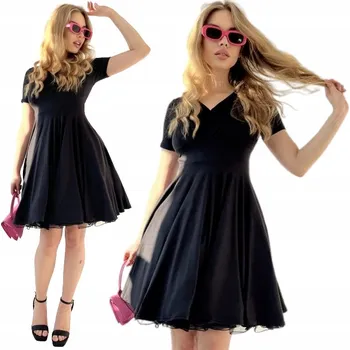 Dámské šaty Wonderlandia šaty retro střihu ke kolenům velikost 44