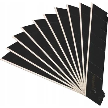 Pracovní nůž Schmith Odlamovací čepele pro nože, nože, černé, 18 mm, 10 Ks.