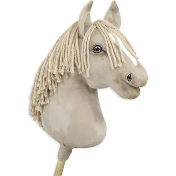 Hobby horsing Hobby Horse Velký kůň na tyči Premium - cremello A3