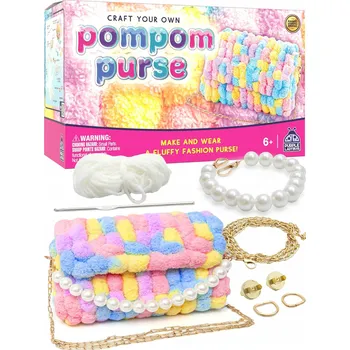 kreativní sada Kreativní sada Vyrob si sám Nadýchaná pomponová KABELKA ruční práce