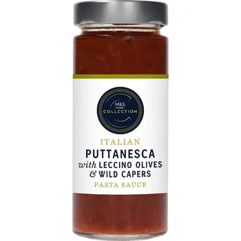 Omáčka Marks & Spencer Rajčatová omáčka Puttanesca s olivami a kapary