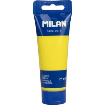 Výtvarná barva Akrylová Barva v tubě 75 Ml tropická žlutá MILAN