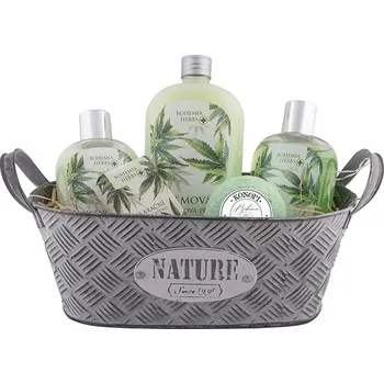 Kosmetická sada BOHEMIA GIFTS Dárkový plechový box - Cannabis