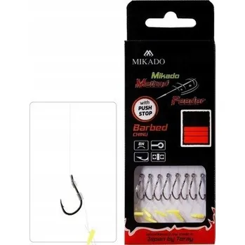 Rybářský háček Návazec MIKADO HOOK HÁČKY METHOD FEEDER, zarážka #12