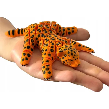 3D leopard – segmentová pohyblivá figurka, hračka, ozdoba