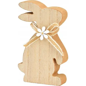 Obraz Velikonoční dřevěný zajíček BOW BUNNY 12 cm