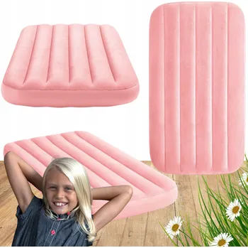 Nafukovací matrace MATRACE NAFUKOVACÍ PRO DĚTI NA SPANÍ 157x88x18 cm Růžová Nafukovací Postel