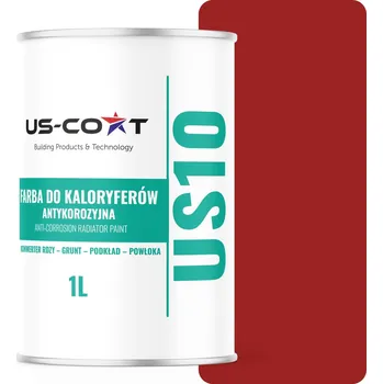 barva na kov Barva pro radiátory Antikorozní Odolná 1L Saténová Červená Karmínová 3v1