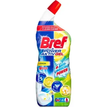 WC čistič Bref wc power aktiv gel lemon 700 ml