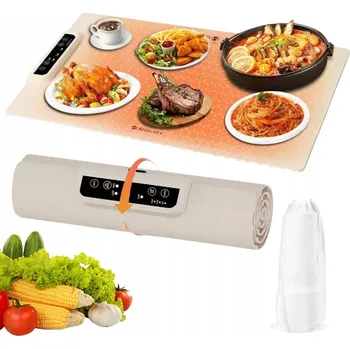 VYHŘÍVACÍ PODLOŽKA 60X38CM TEPLOTA ČASOVAČ VODĚODOLNÁ OHŘÍVAČ JÍDEL